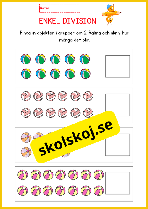 Enkel division - Häfte