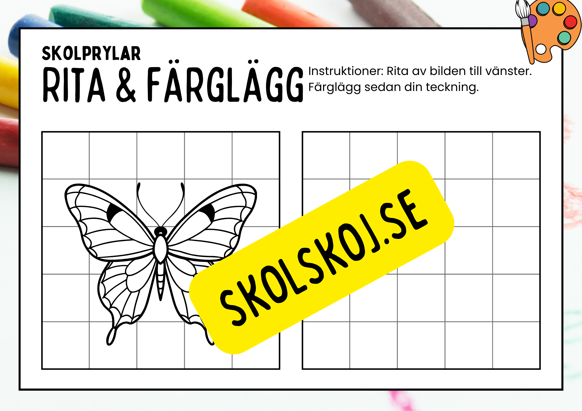 Rita och färglägg - Häfte