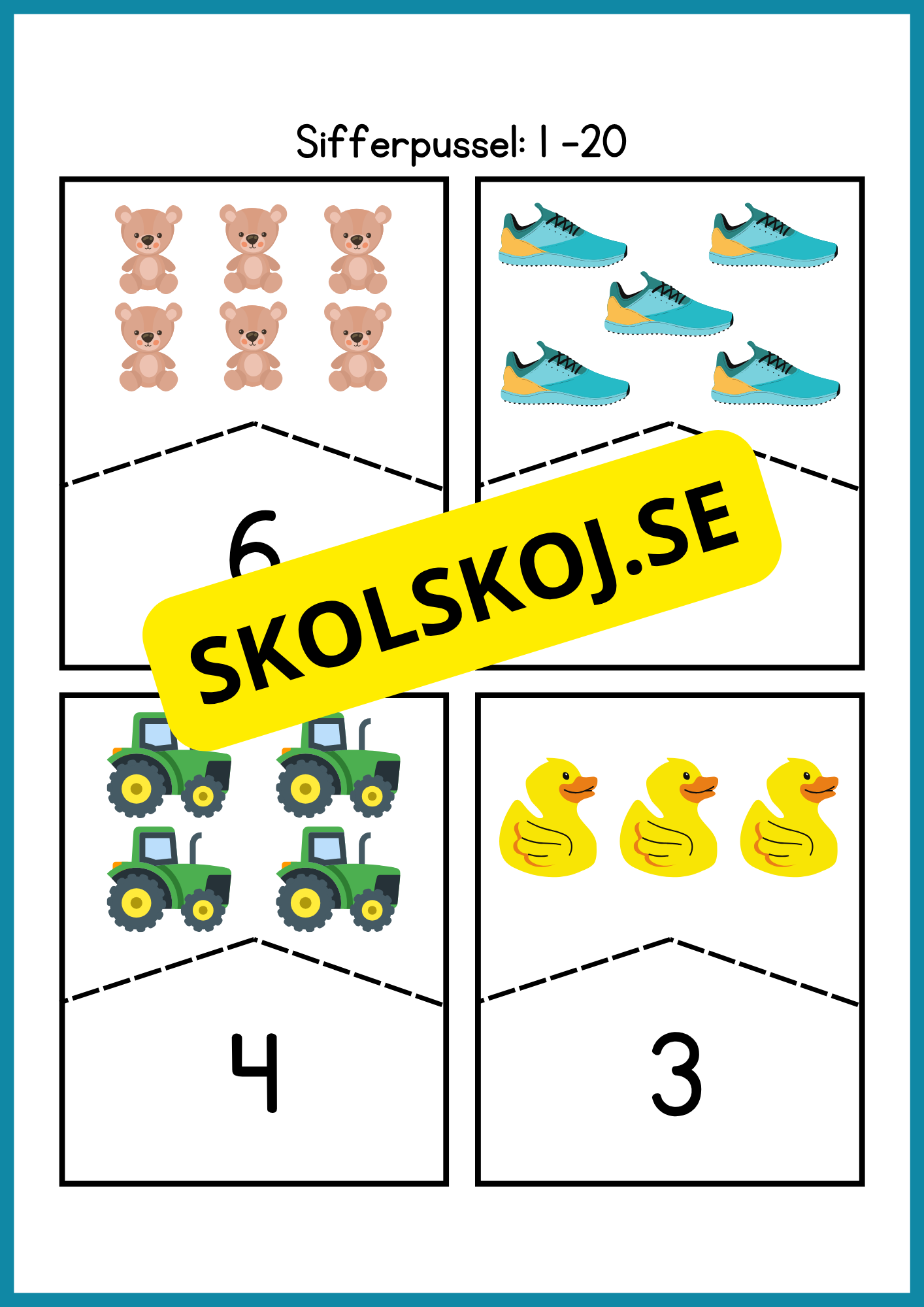 Sifferpussel 1 -20