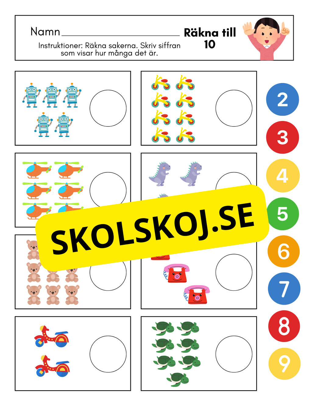 Räkna till 10