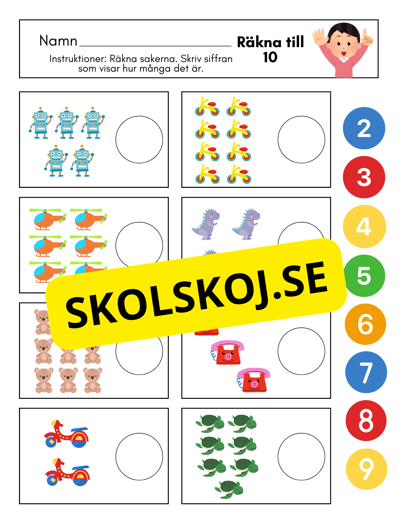 Räkna till 10