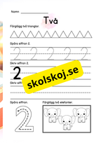 Vi lär oss siffror 1 - 10 - Häfte