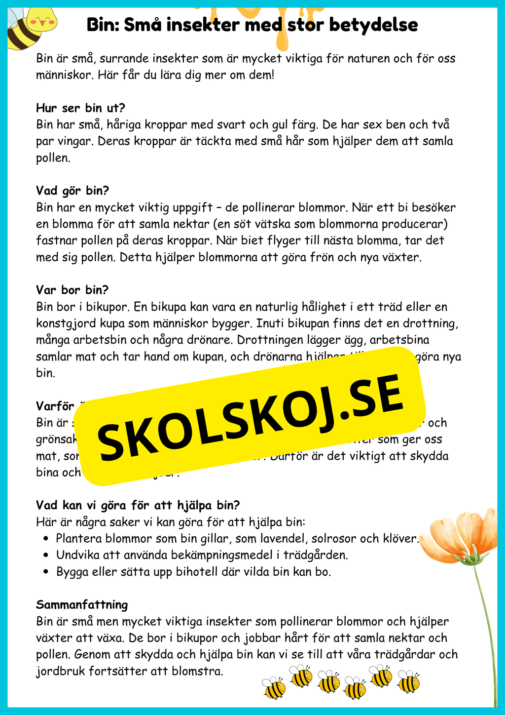 En liten sommarbok - årskurs 2 - 3 - Häfte
