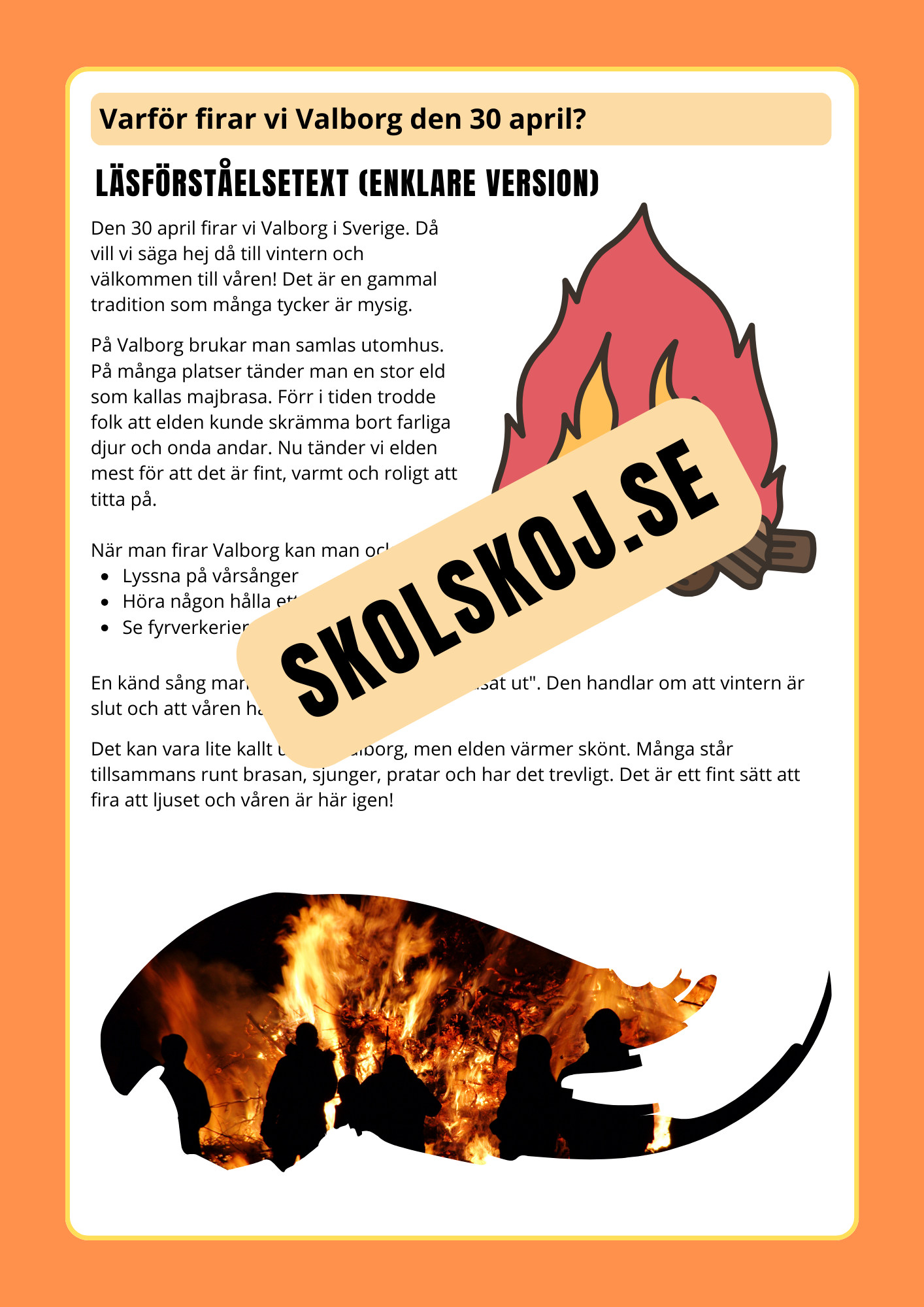 Valborg en vårtradition i Sverige
