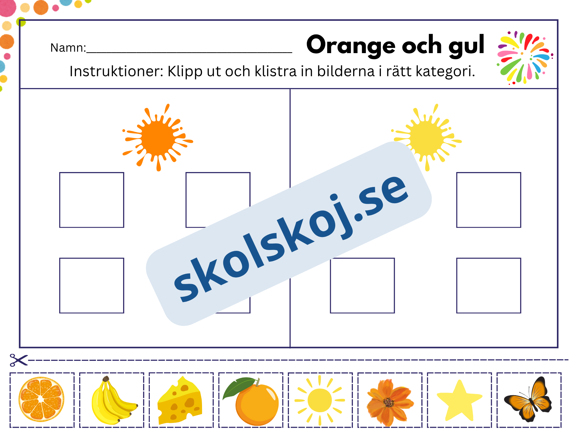 Vi lär oss färger - Häfte