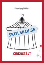 Cirkus - Målarbok