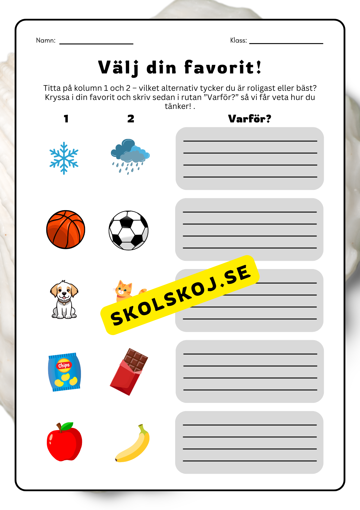 Välj din favorit