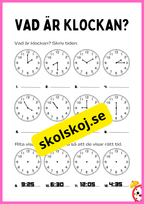 Vad är klockan? Kan du klockan?