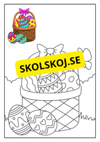 Hej påsk - Målarbok