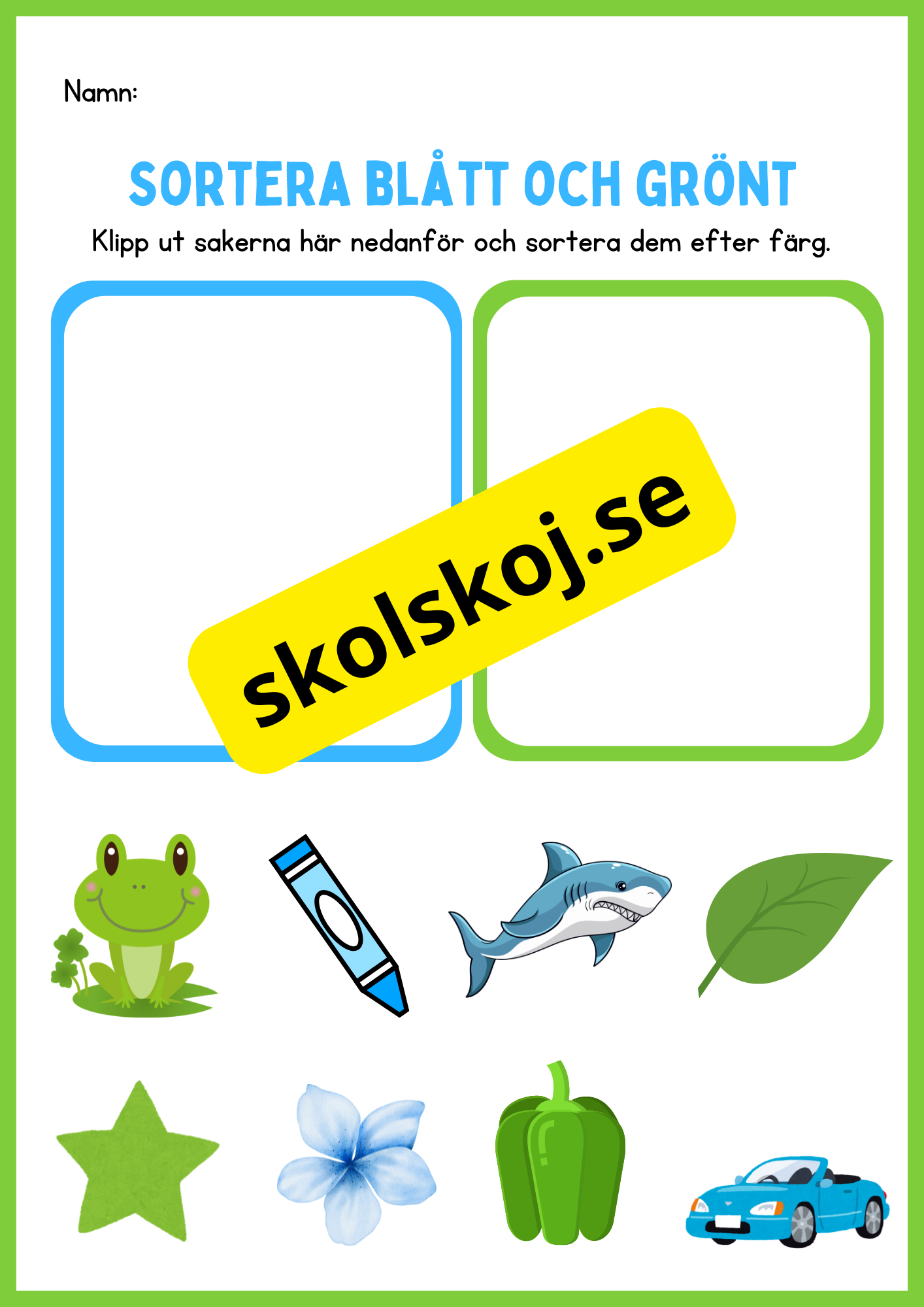 Sortera efter färg