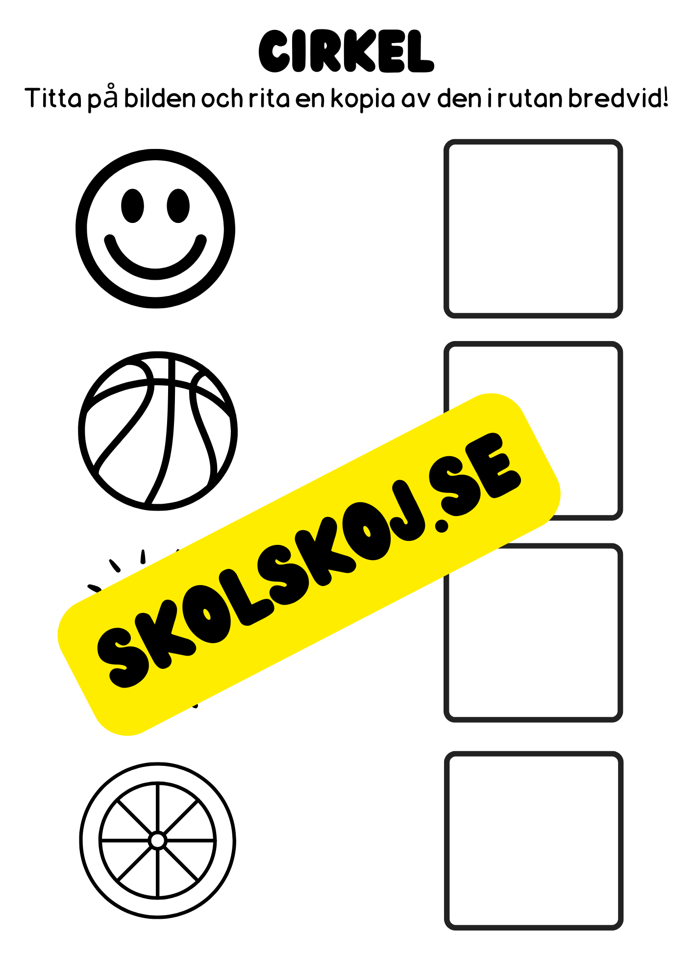 Vi lär oss geometriska former - Häfte