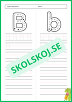 Spåra bokstäver - Hela alfabetet - Häfte