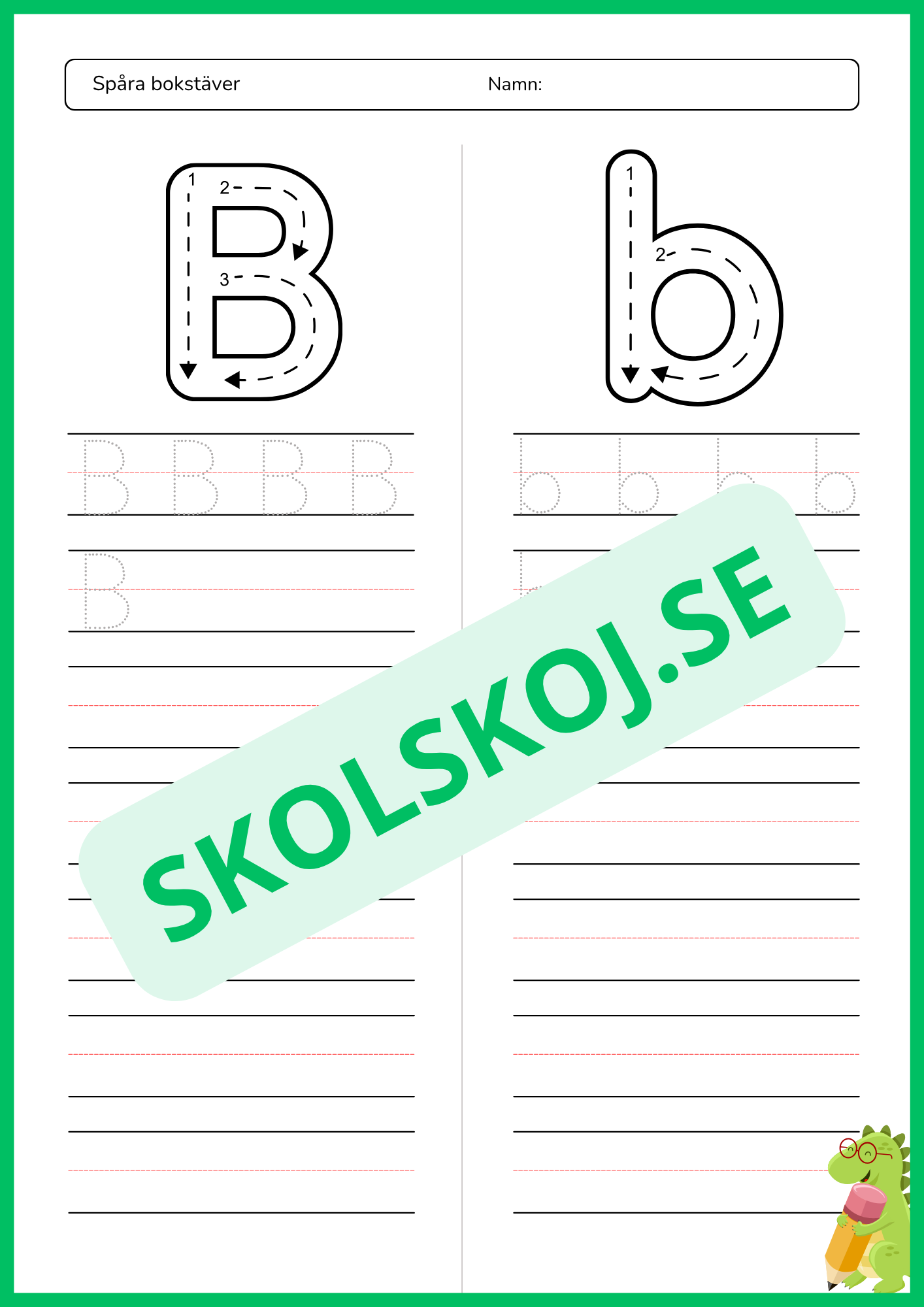 Spåra bokstäver - Hela alfabetet - Häfte