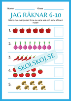 Jag räknar 6 - 10 - Häfte - Del 2