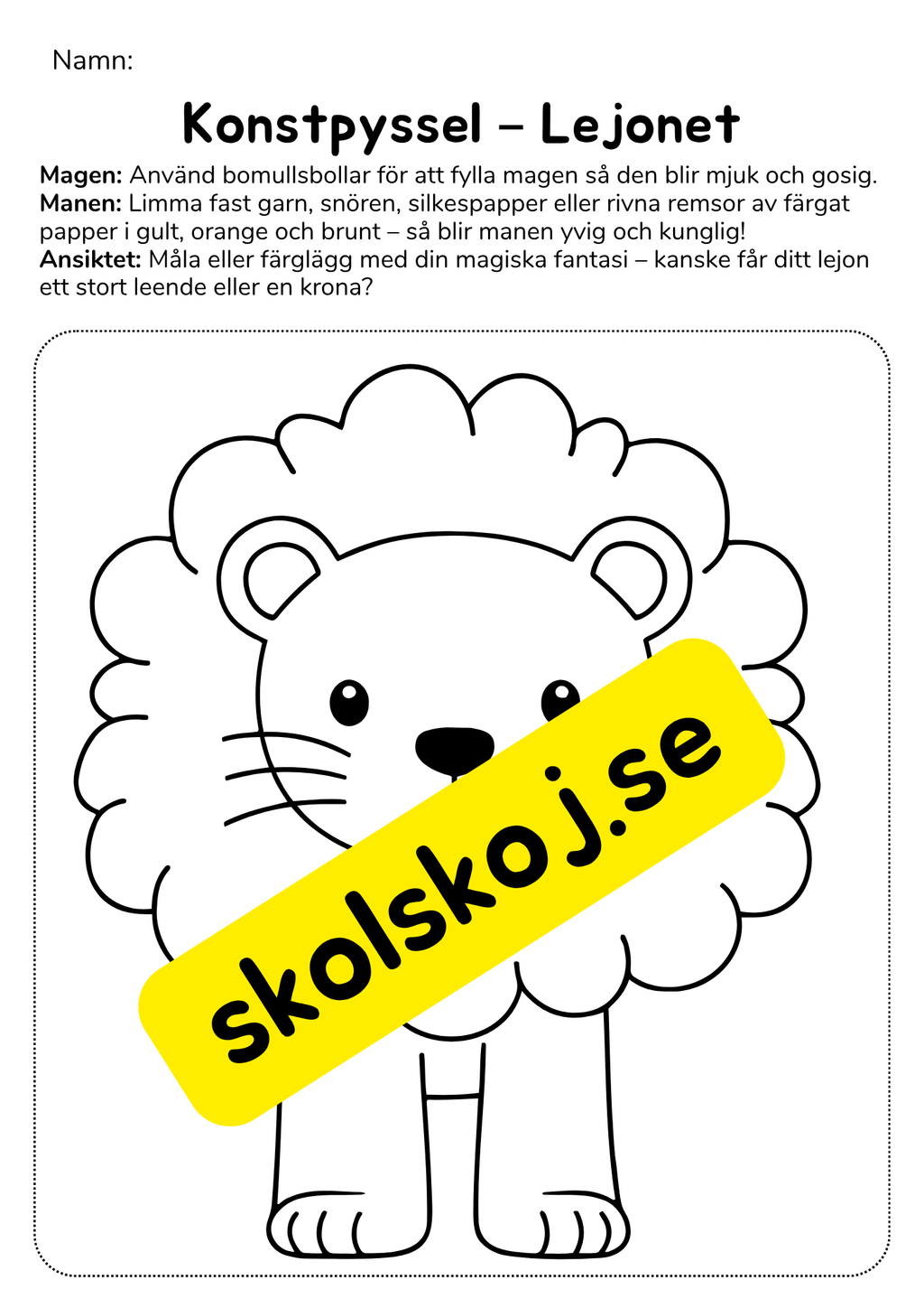 Lekfulla djurpyssel med bomull och fantasi