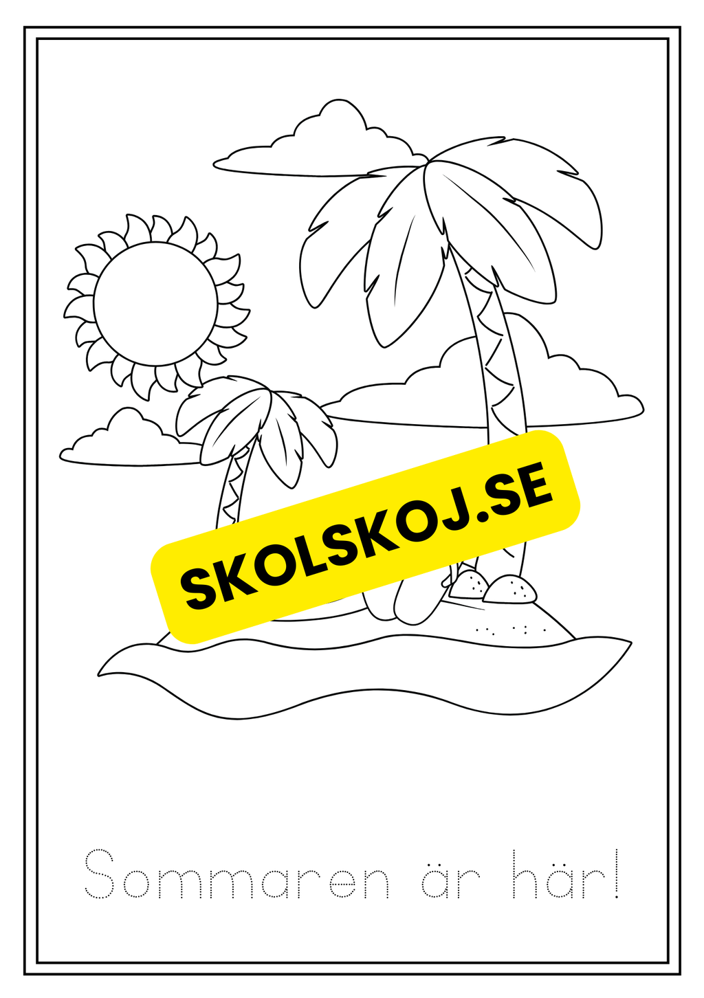 Sommar - Målarbok