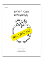 Spåra och färglägg - Tema frukter