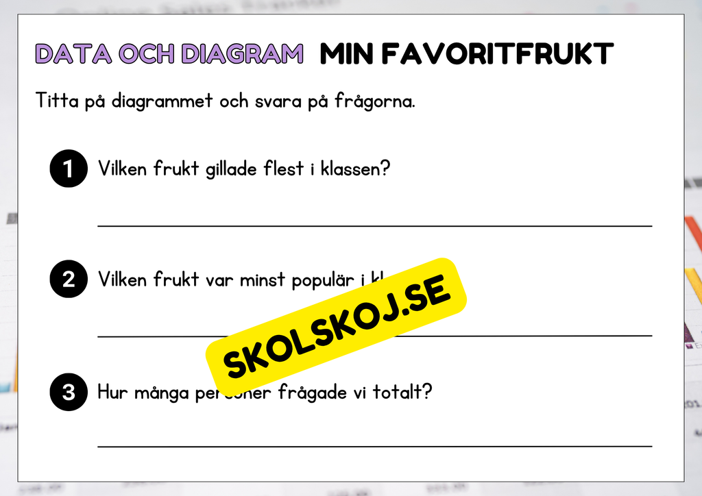 Data och diagram - Årskurs 2 - 4