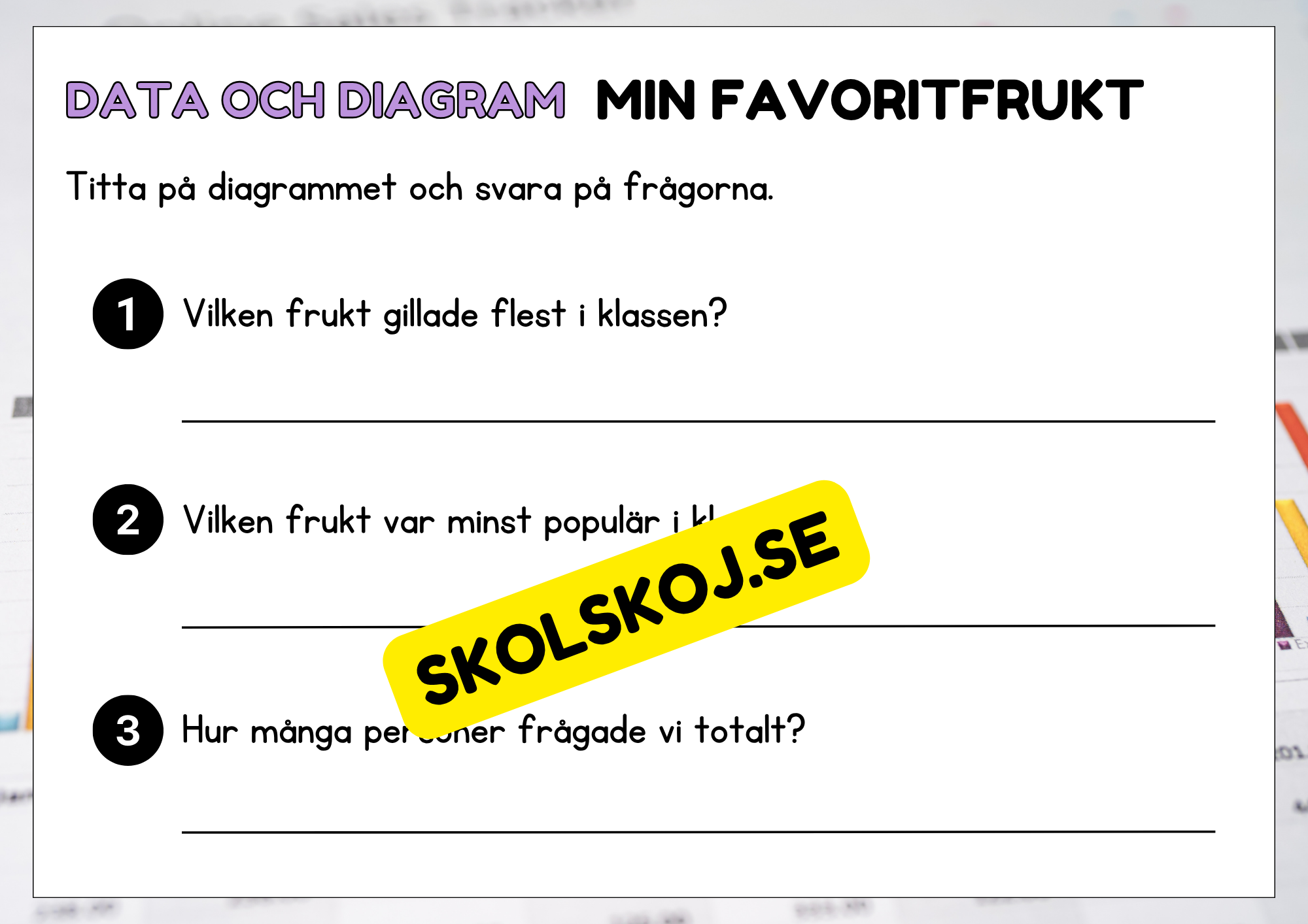Data och diagram - Årskurs 2 - 4