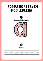 Forma bokstaven med leklera - Hela alfabetet - Versaler & gemener