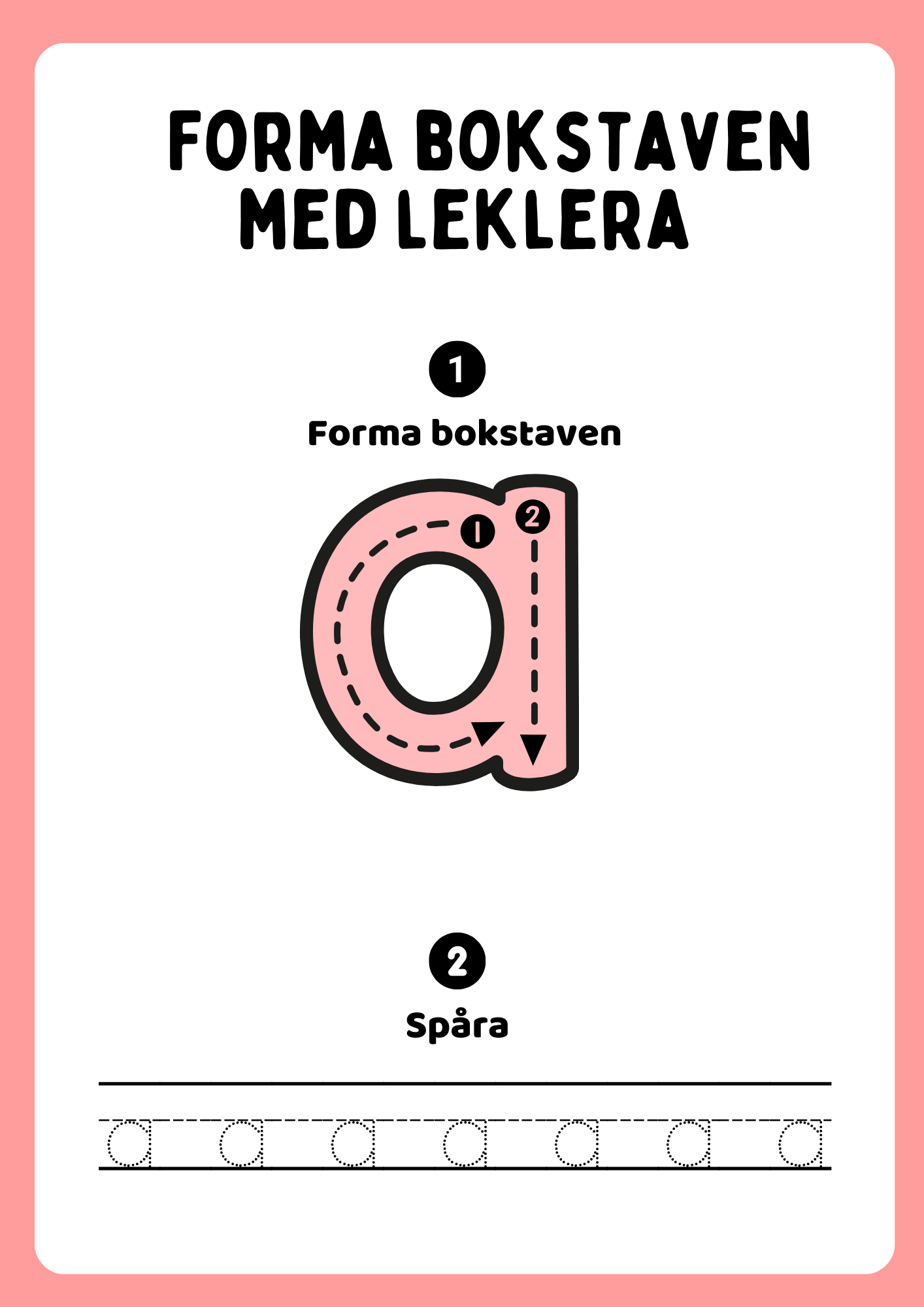 Forma bokstaven med leklera - Hela alfabetet - Versaler & gemener