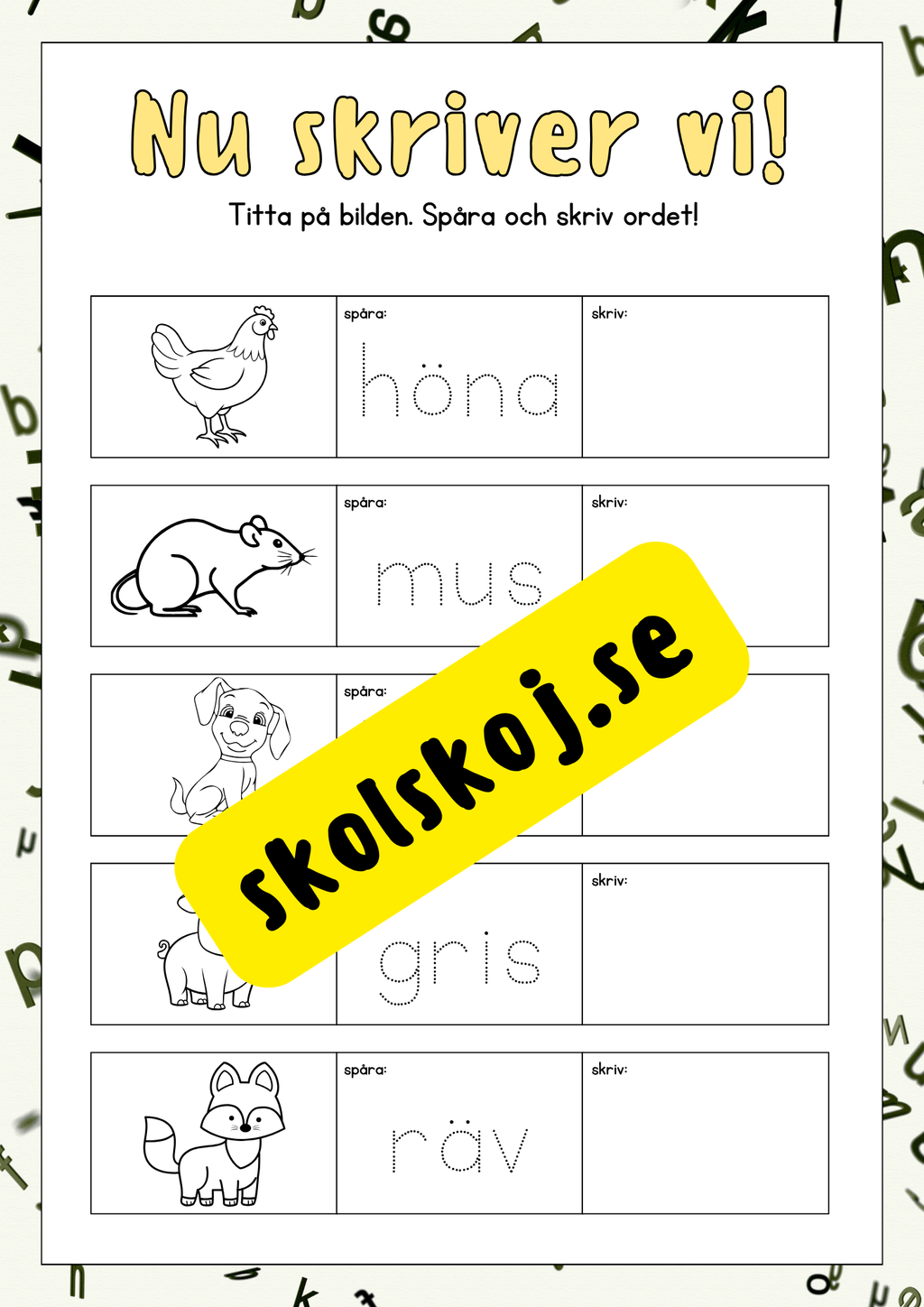 Nu skriver vi - Häfte