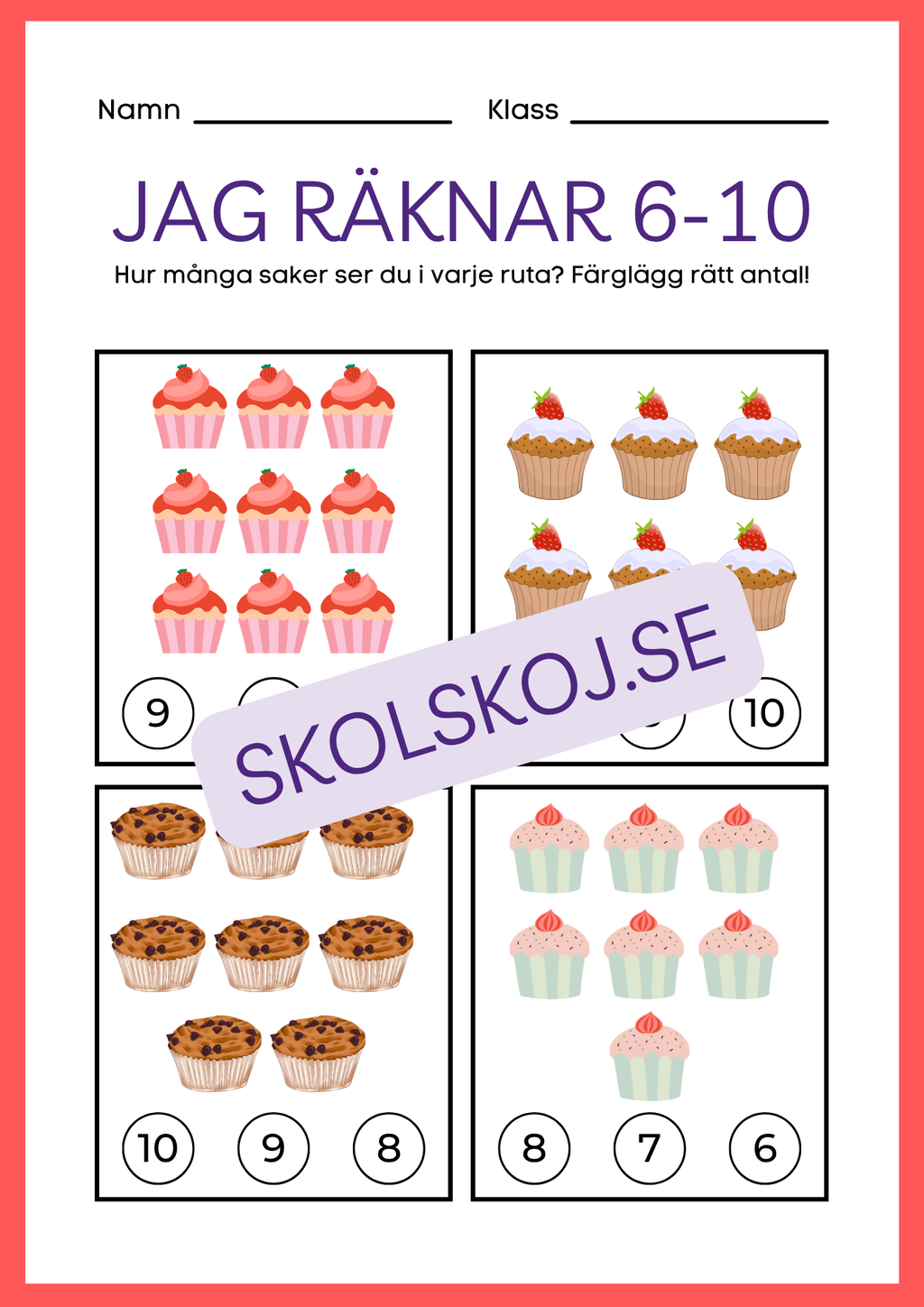 Jag räknar 6 - 10 - Häfte