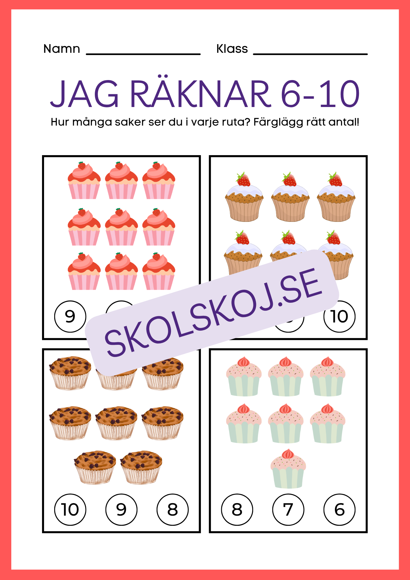 Jag räknar 6 - 10 - Häfte