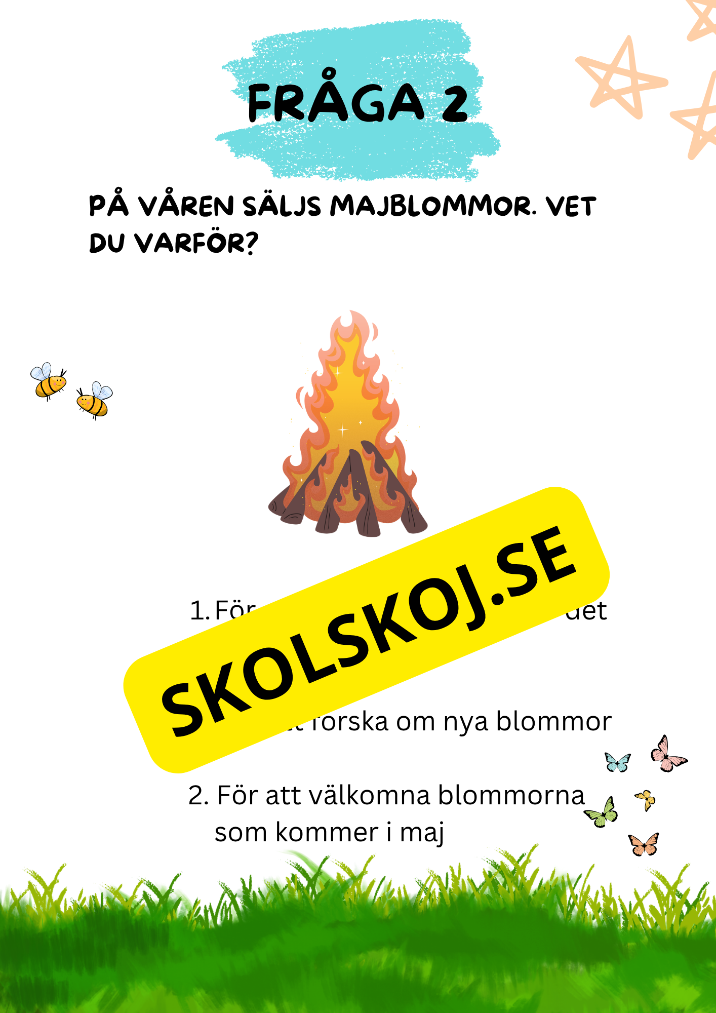 Tipspromenad Valborg + Facit