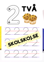 Jag lär mig skriva siffror - 1 - 10