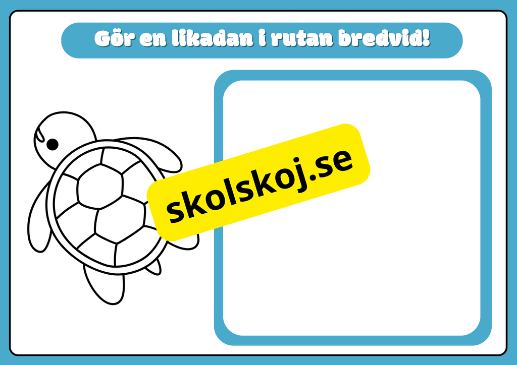 Rolig skrivträning - Förskola - Åk 2 - finmotorik