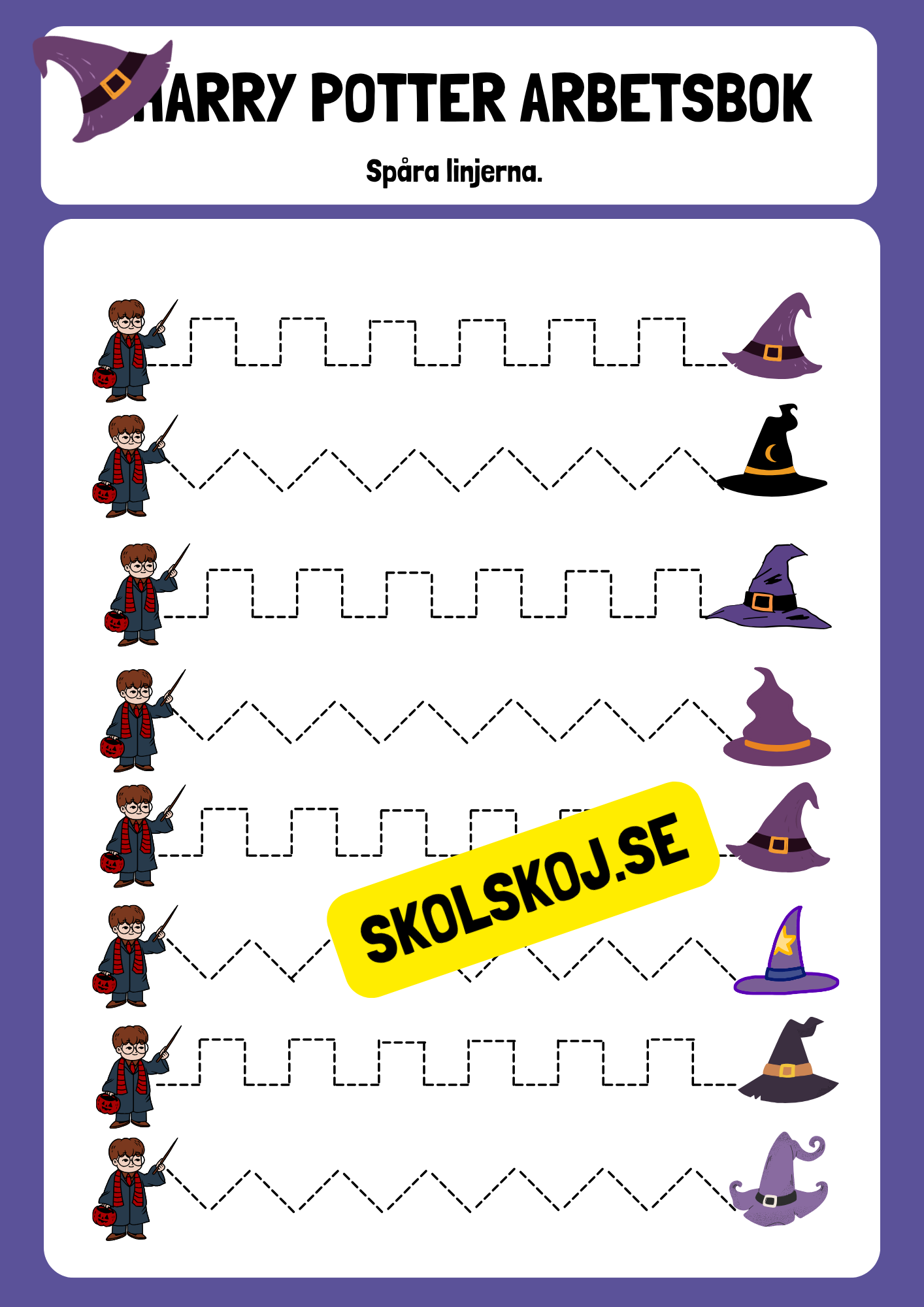 Harry potter - Arbetsbok (21 s) - Fk - Åk 2