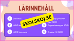 Vad är ADHD + Diskussionsfrågor