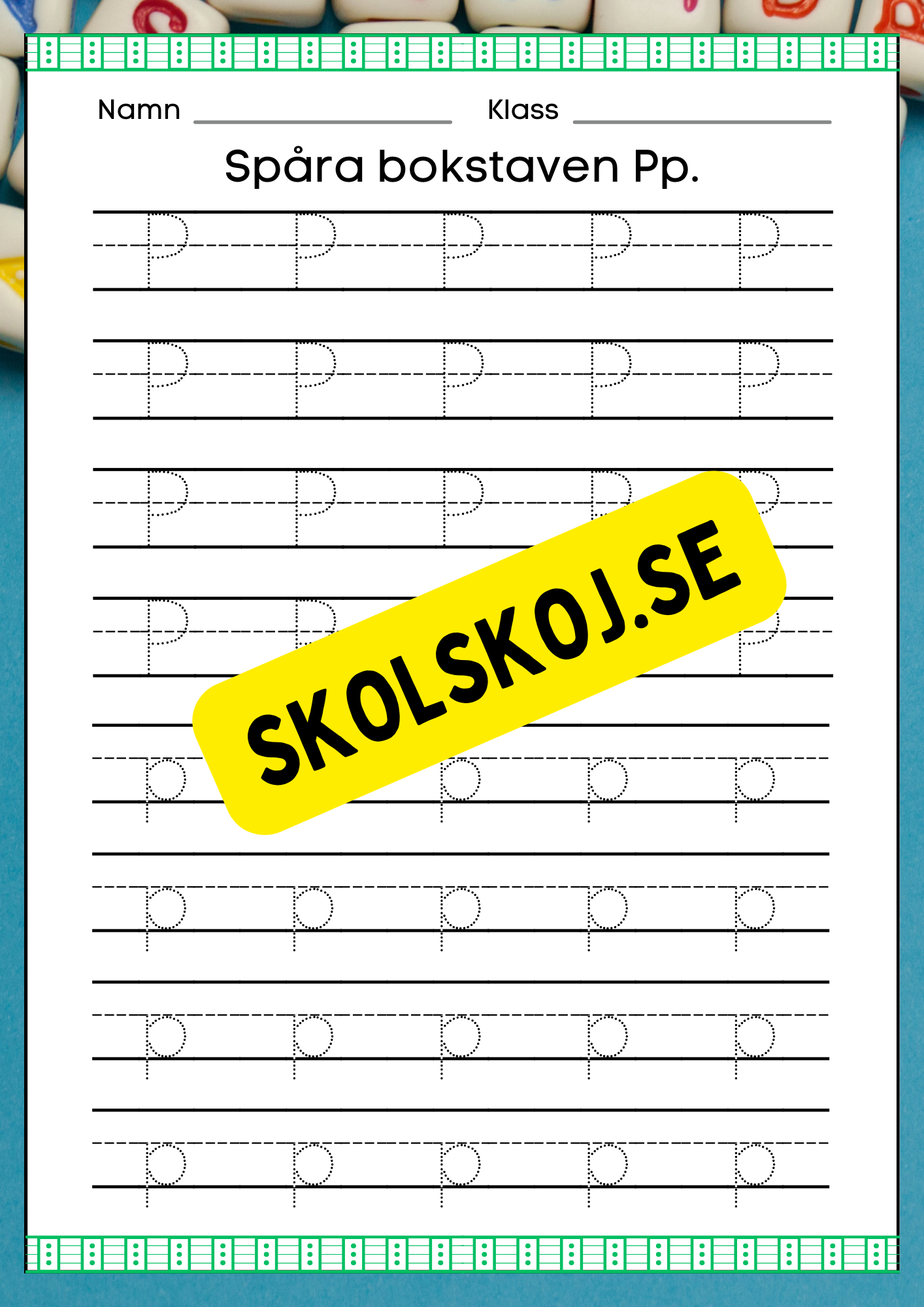 Veckans bokstav - Bokstaven Pp