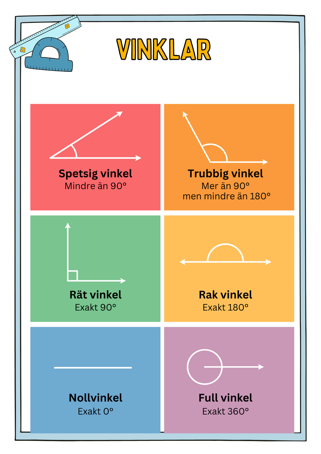 Vinklar - Häfte - Årskurs 5 - 7
