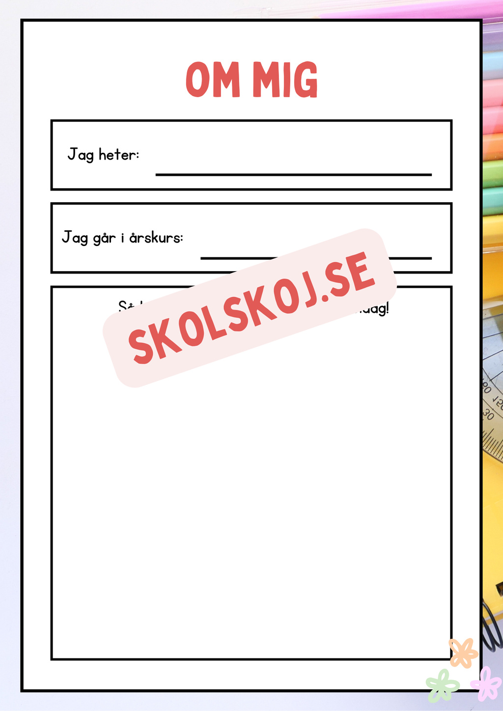 Tillbaka till skolan - Roliga läraktiviteter