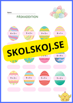 Påskaddition och påsksubtraktion