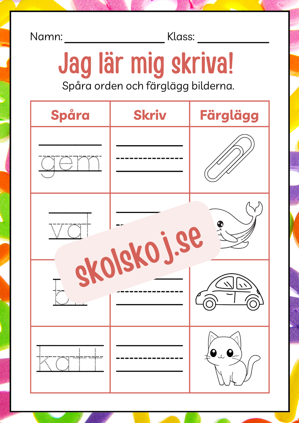 Häfte - Jag lär mig skriva