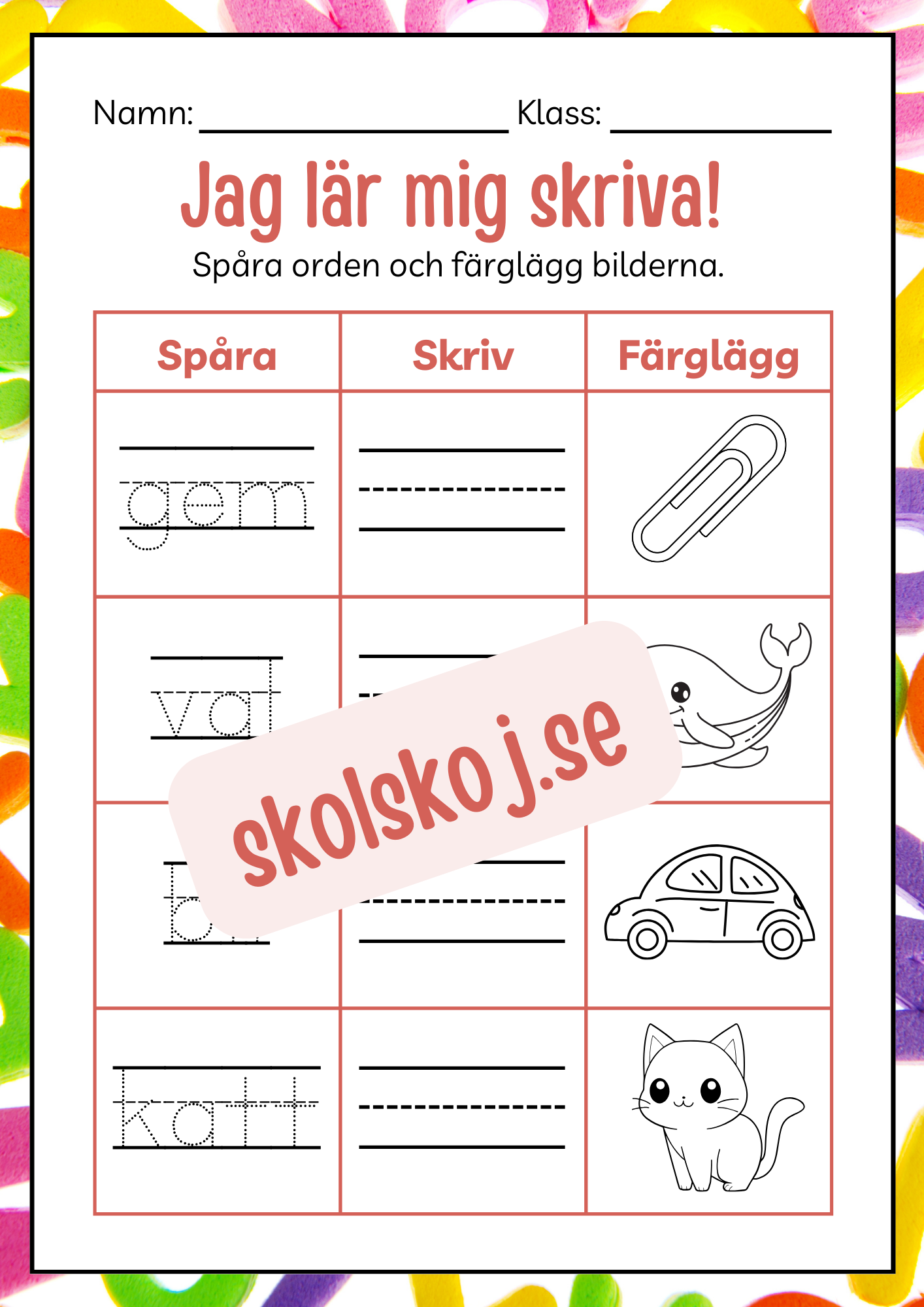 Häfte - Jag lär mig skriva