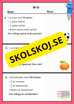 Bråk - Häfte Övningsuppgifter