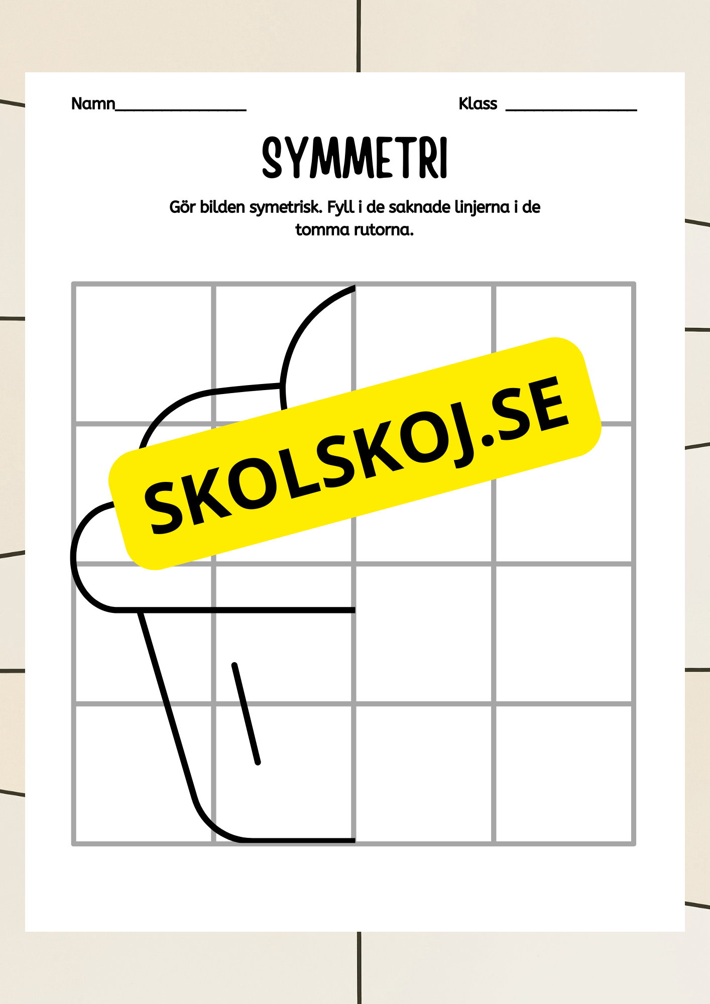 Symmetri - Blandade uppgifter