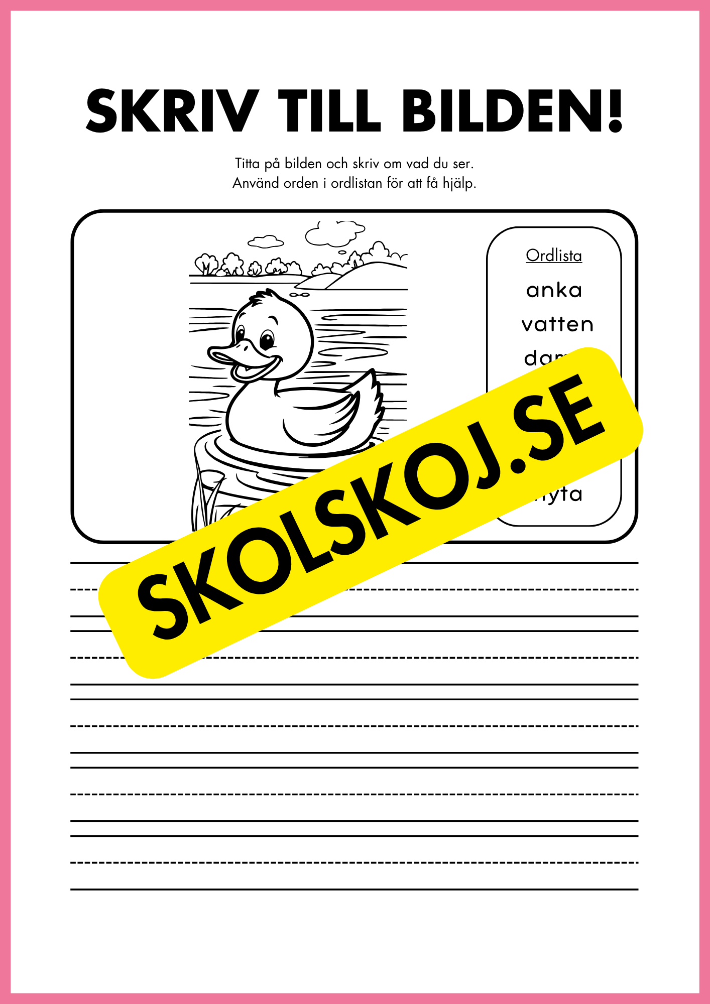 Skriv till bilden - 22 sidor