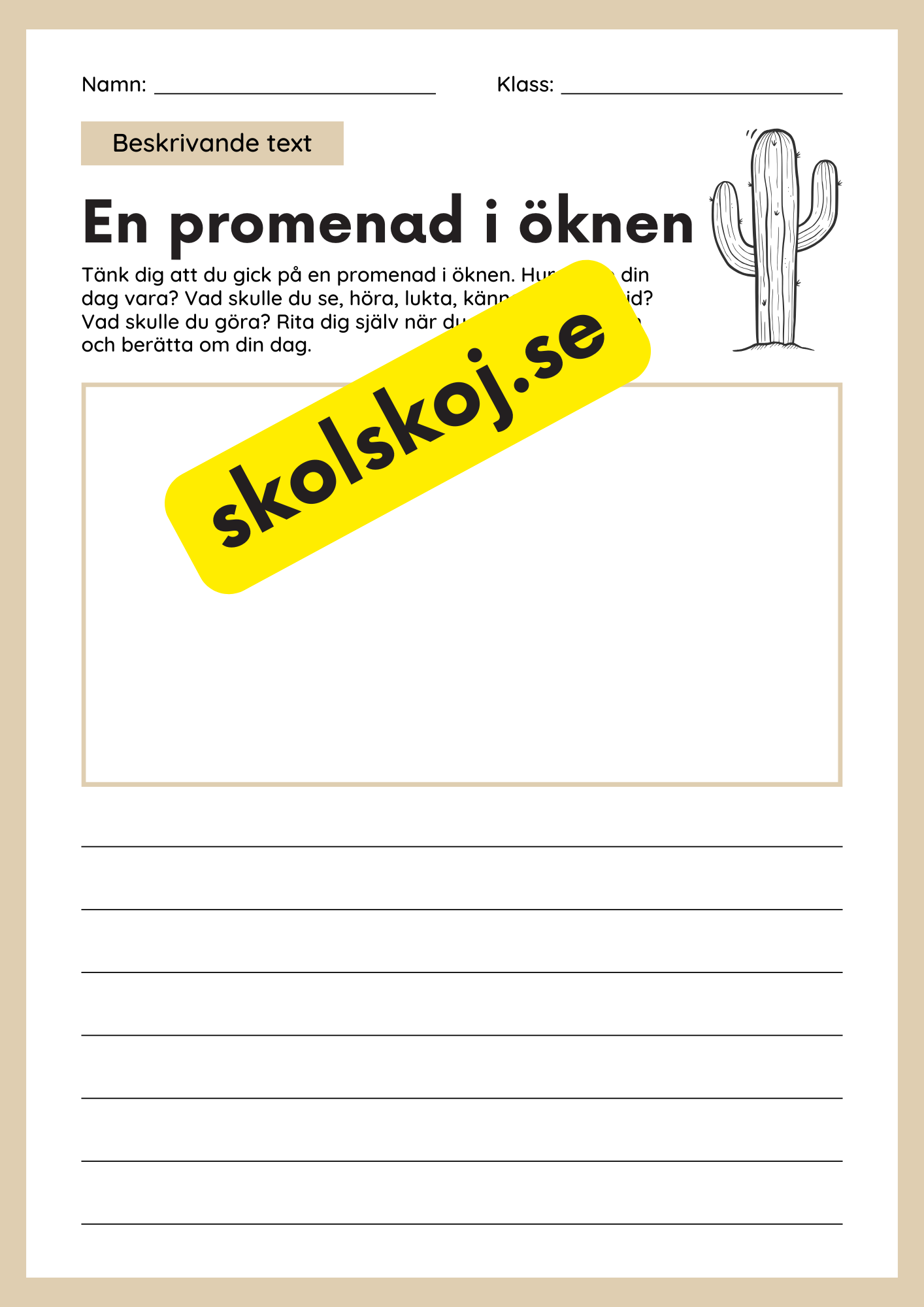 Beskrivande text - Tema promenader