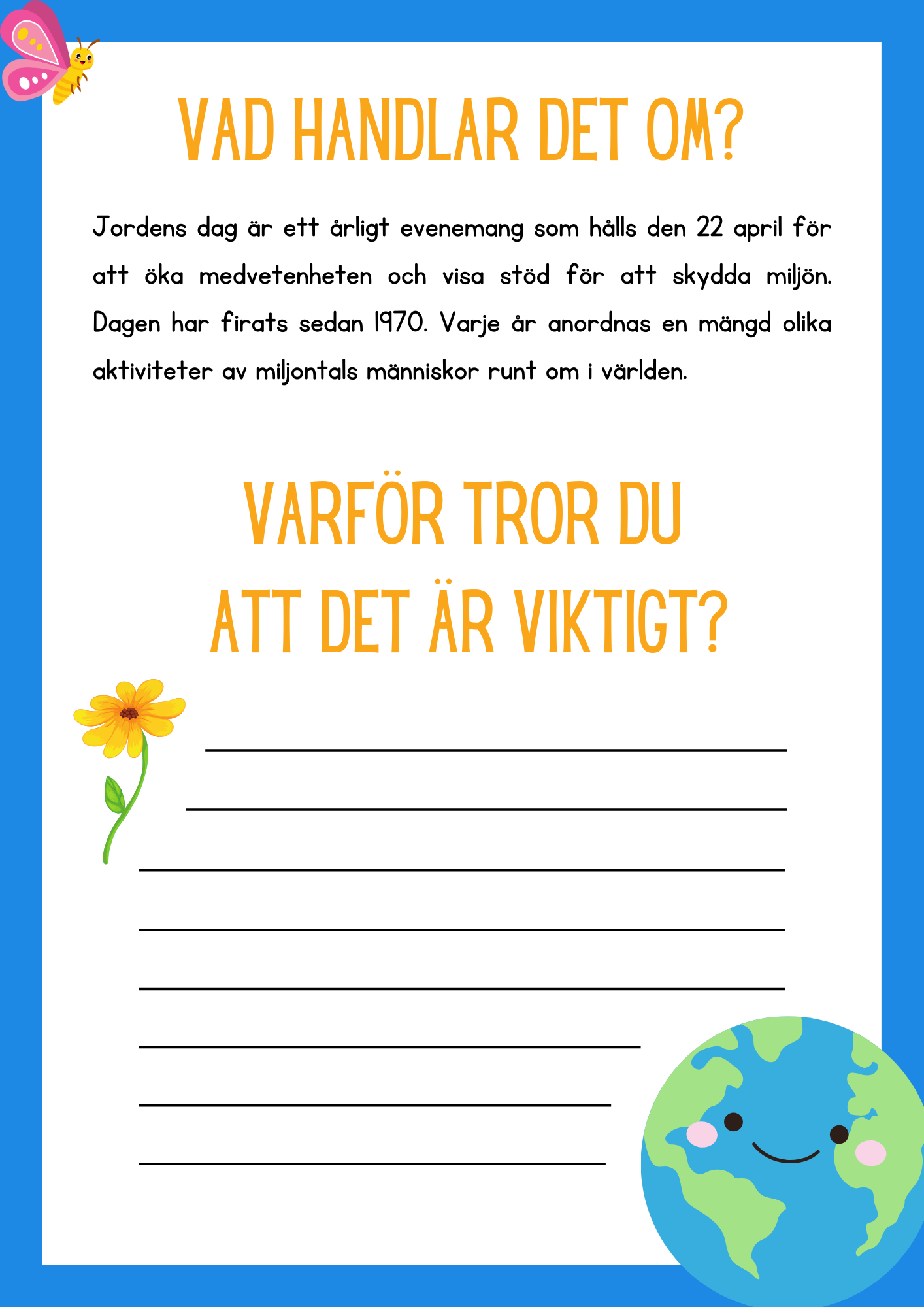 Jordens dag - Aktivitetsbok