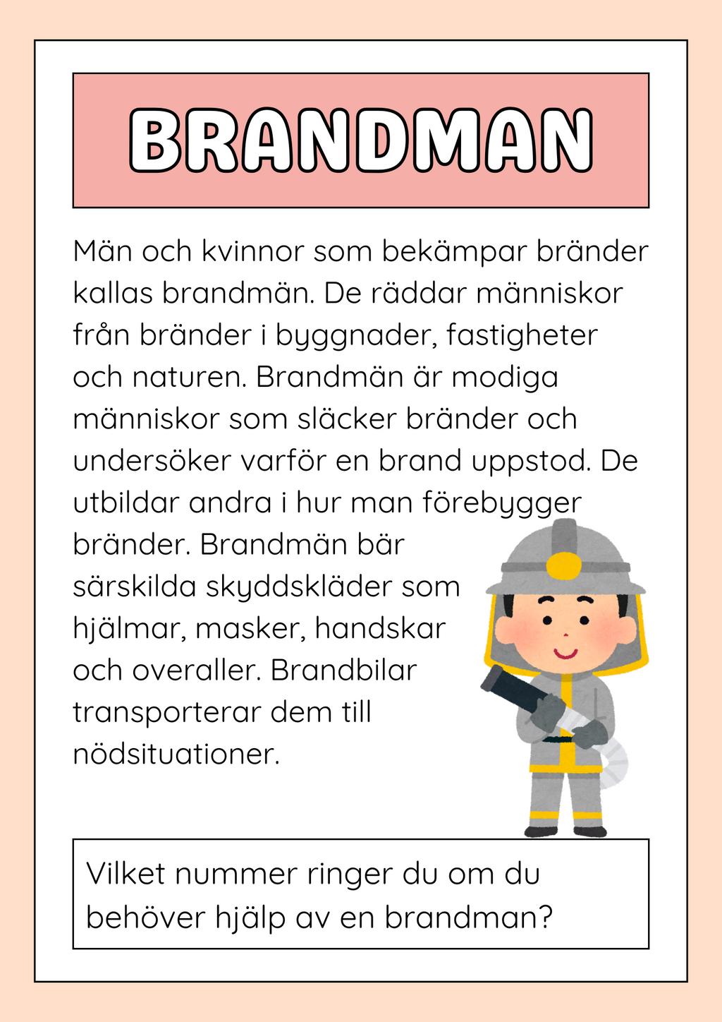 Viktiga yrken i samhället