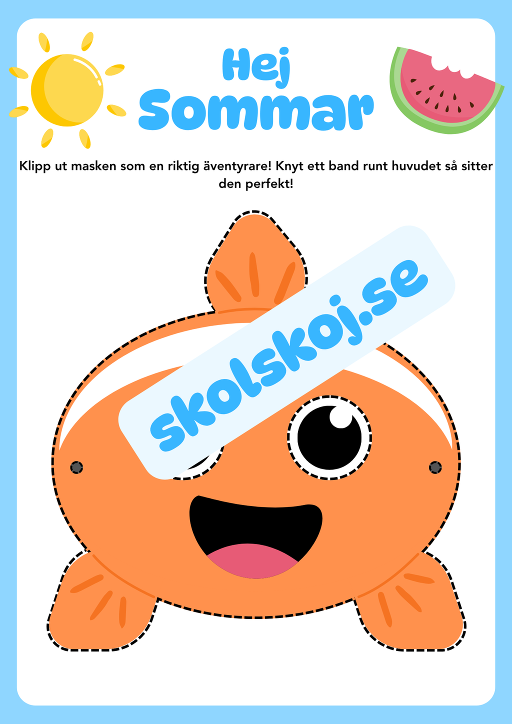 Hej sommar - Sju olika masker
