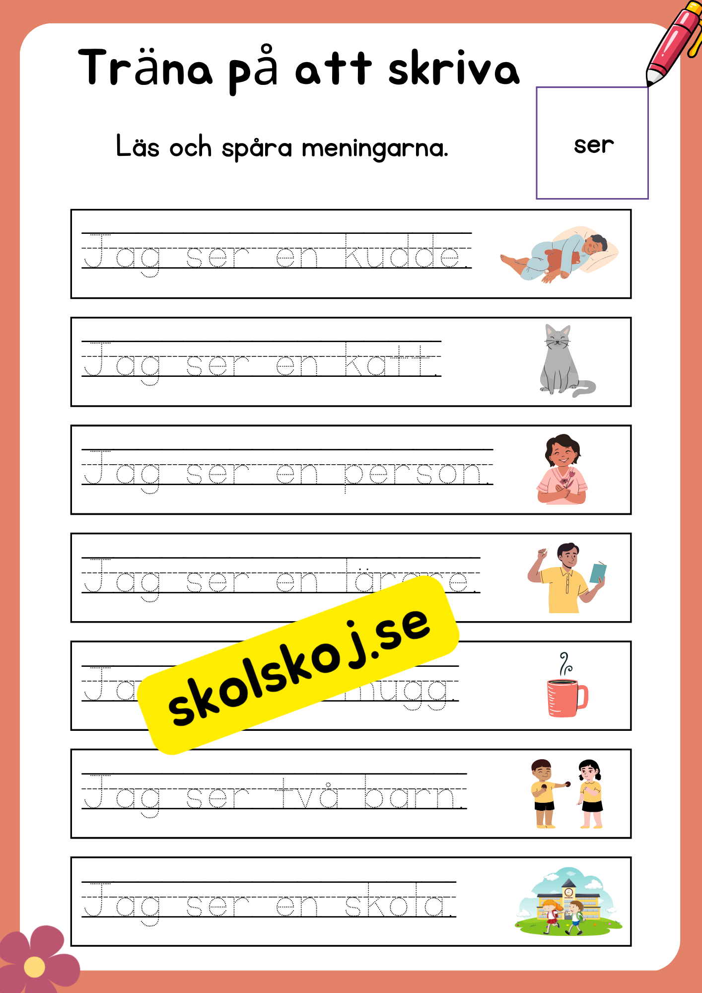 Träna på att skriva - Häfte