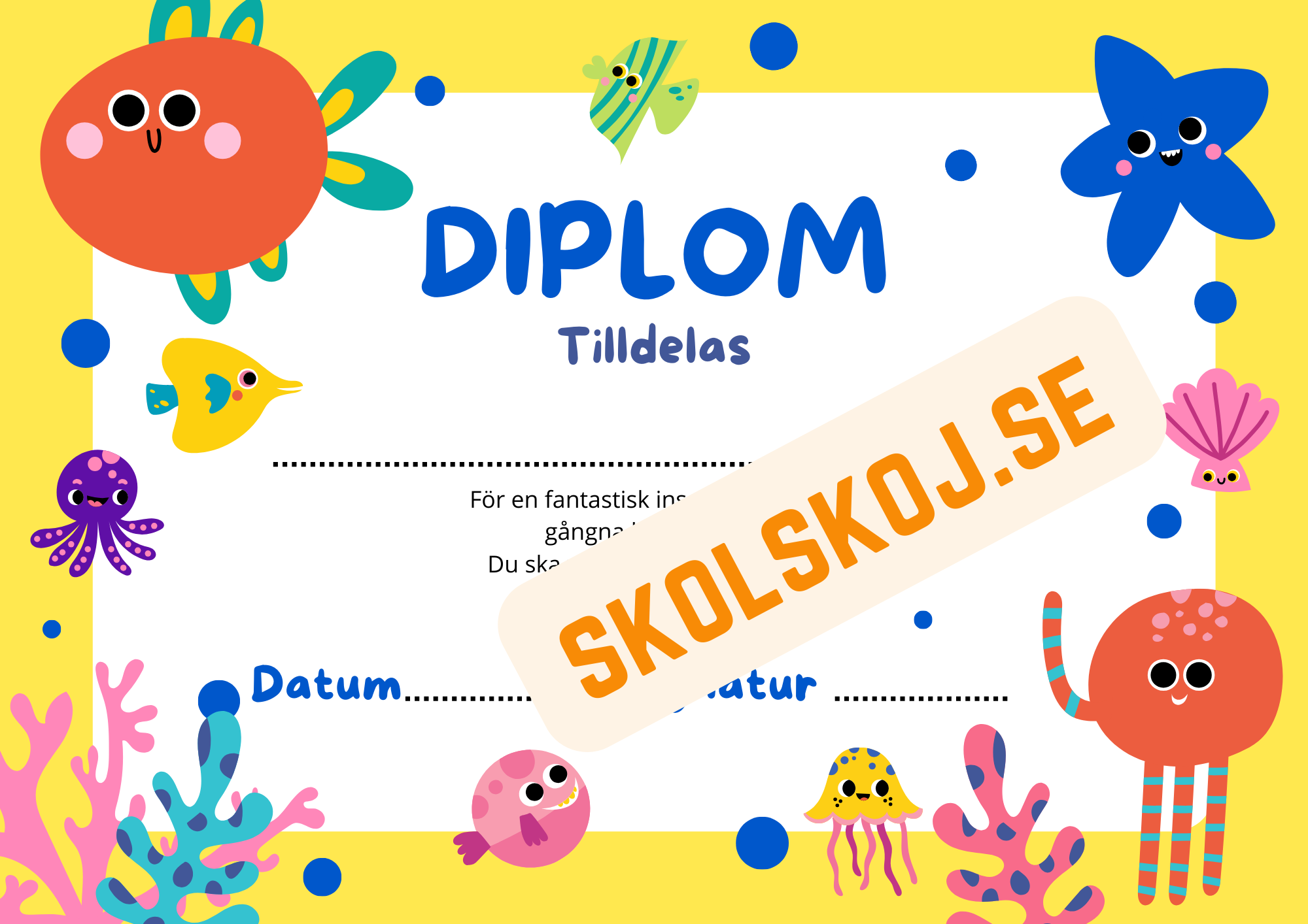 Diplom - Tema Sommar (4 st)