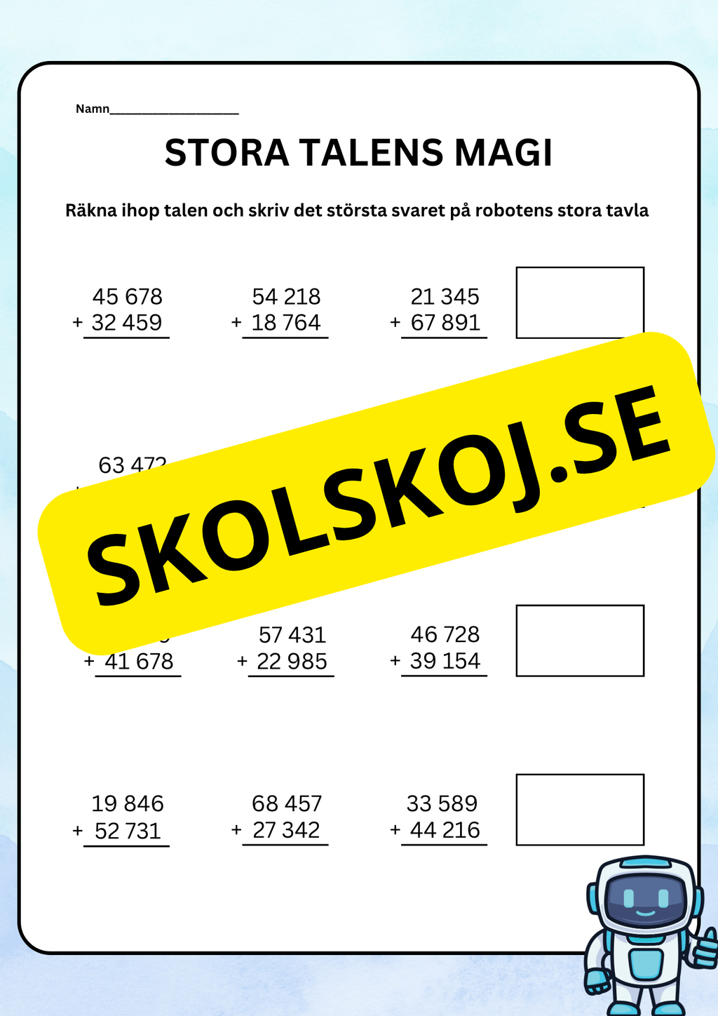 Stora talens magi - Häfte- Årskurs 4 - 6