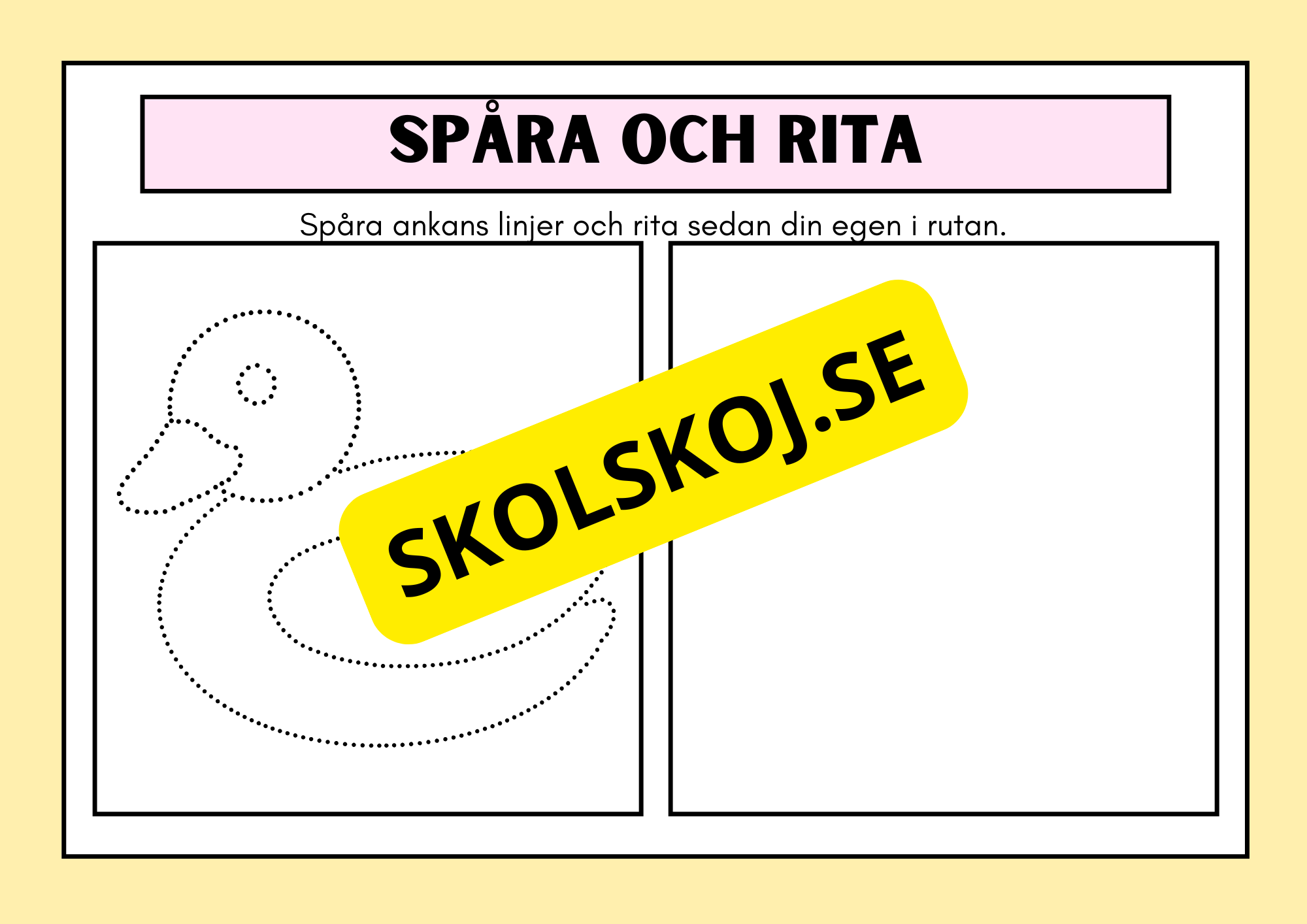 Spåra och rita - Häfte